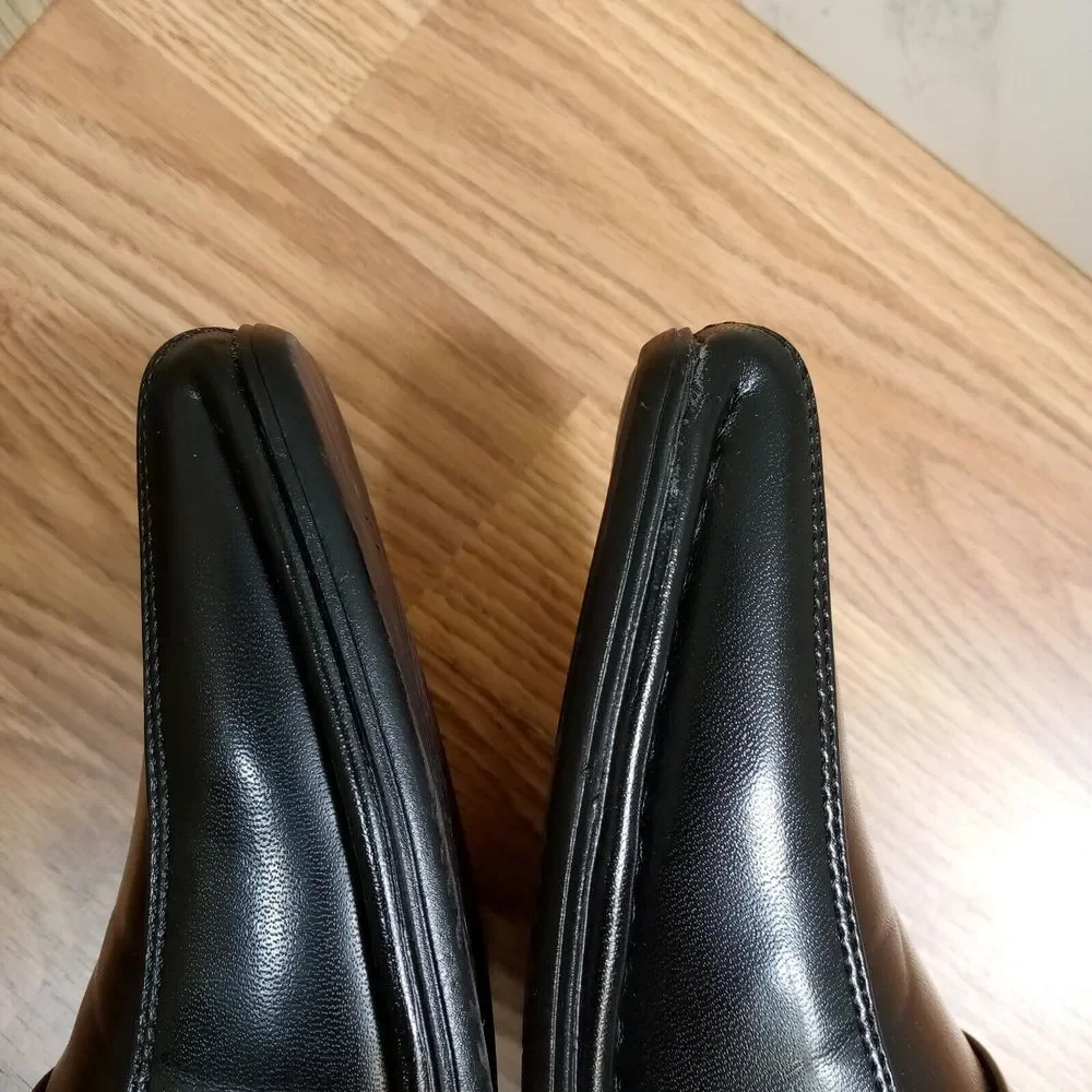 Bruno Marc Mens Sz 9‎ EU 42 Giorgio 3 Black Oxford Slip On Leather